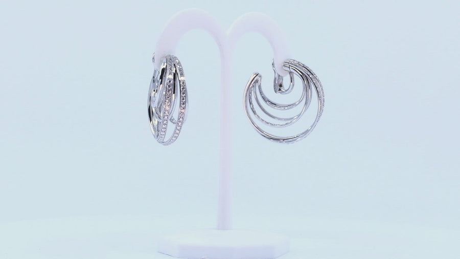 de GRISOGONO White Gold White Diamonds Earrings