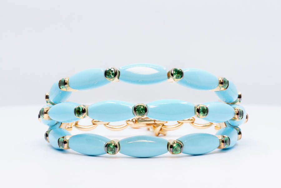 de GRISOGONO Pink Gold & Turquoise Bracelet