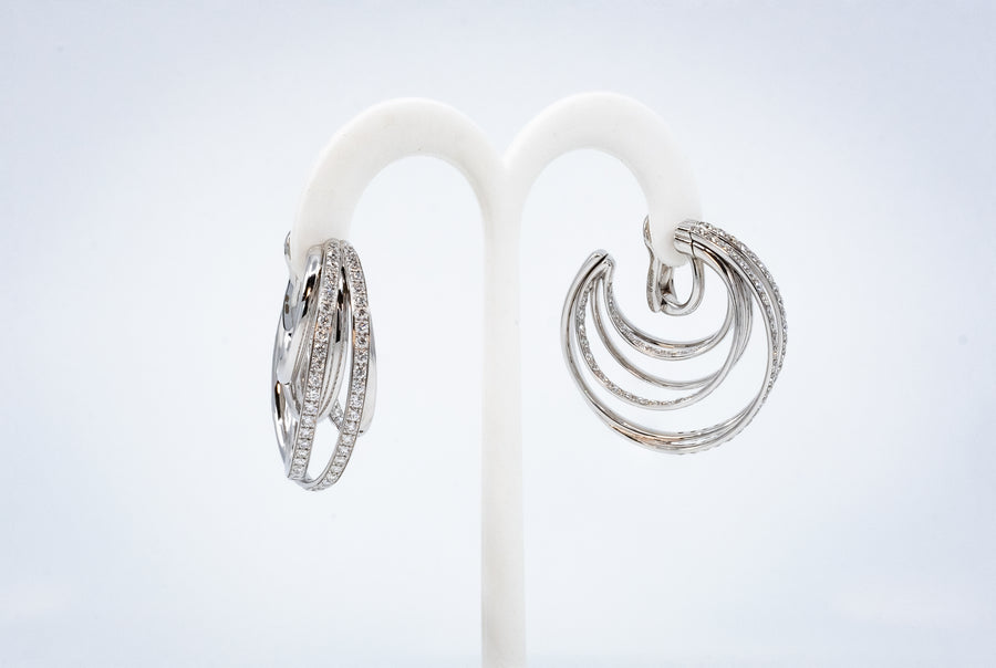 de GRISOGONO White Gold White Diamonds Earrings