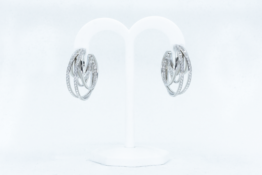 de GRISOGONO White Gold White Diamonds Earrings