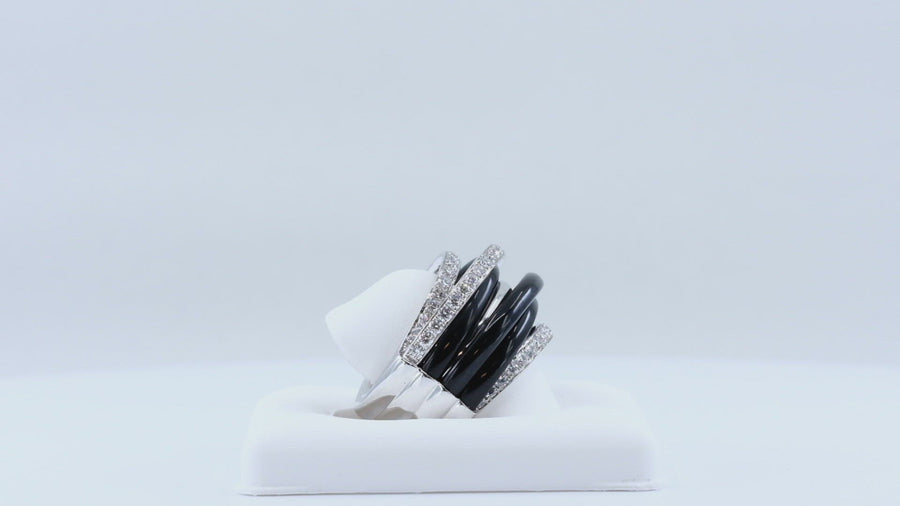 de GRISOGONO Black Ceramic White Gold Ring